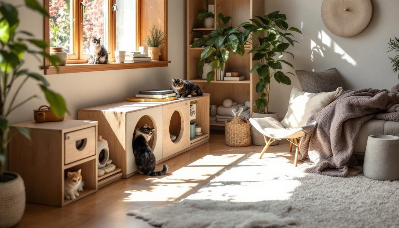 Kreative DIY-Ideen für Katzenmöbel und Kratzbäume